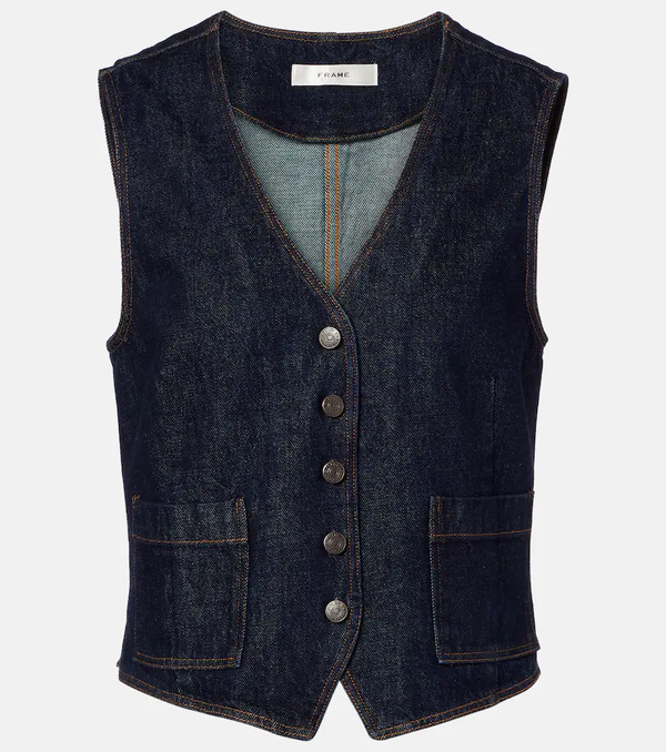 Frame Frame Gilet Di Jeans 