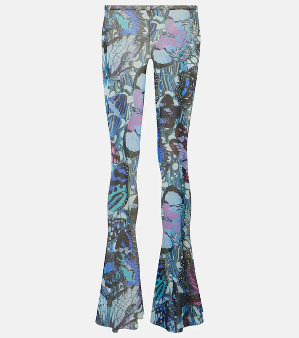 Jean Paul Gaultier Jean Paul Gaultier Pantaloni Flared Papillon In Jersey 