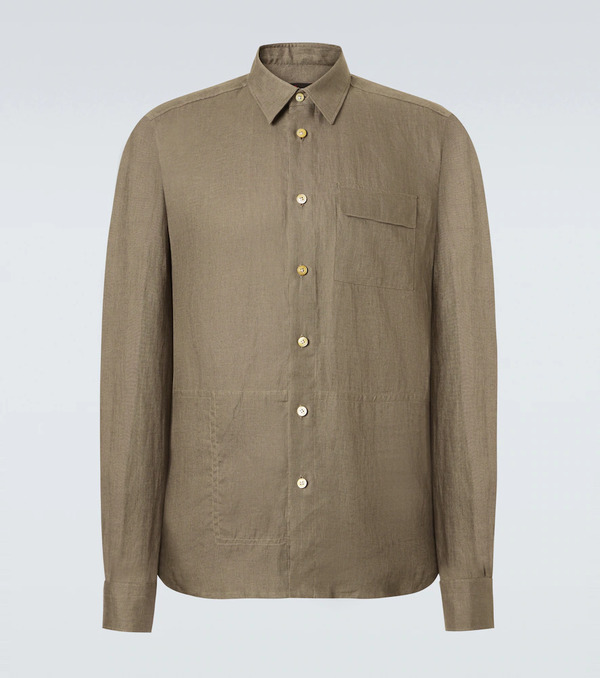  Kiton Kiton Camicia In Lino 