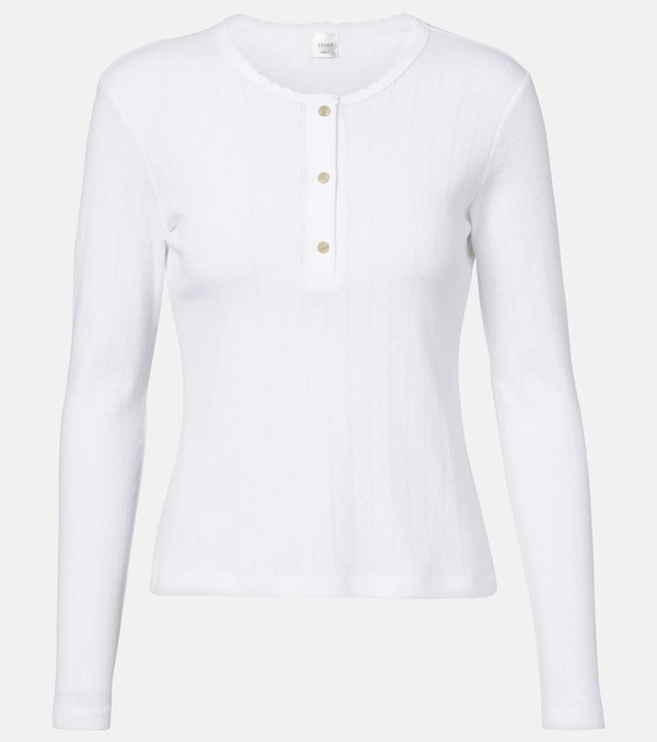  Leset Leset Camicia Pointelle In Cotone 