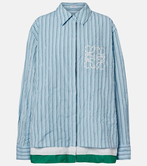  Loewe Loewe Camicia Anagram In Popeline Di Misto Cotone 