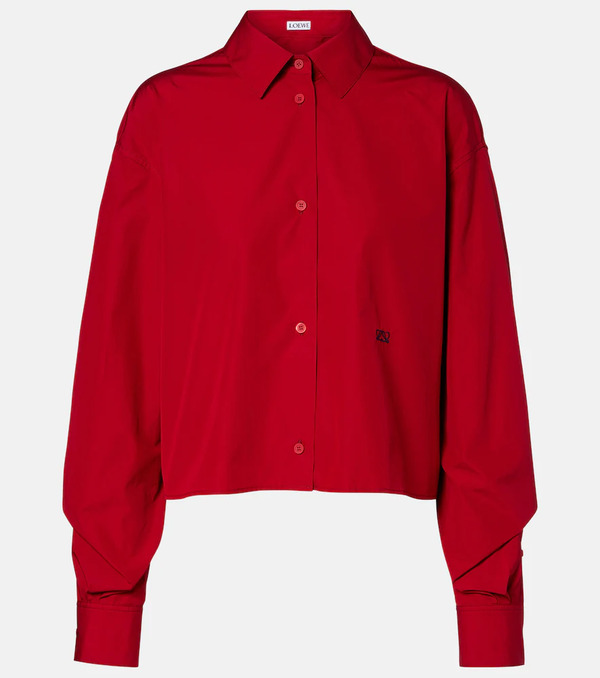  Loewe Loewe Camicia Cropped In Cotone 