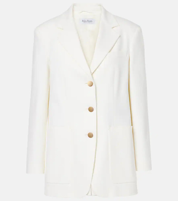  Max Mara Max Mara Giacca Monopetto In Drill Di Cotone 