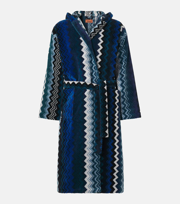  Missoni Missoni Accappatoio Giacomo Zigzag In Cotone 