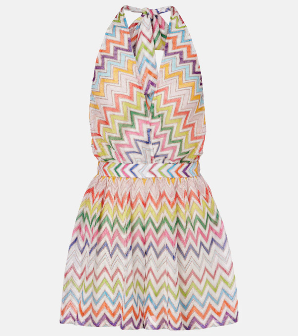  Missoni Missoni Jumpsuit Corta Con Lamé A Zig-zag 
