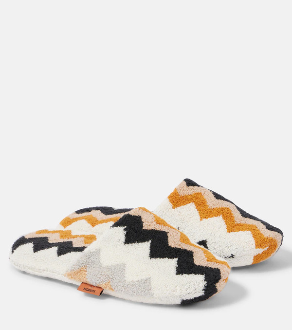  Missoni Missoni Slippers In Spugna A Zig-zag 