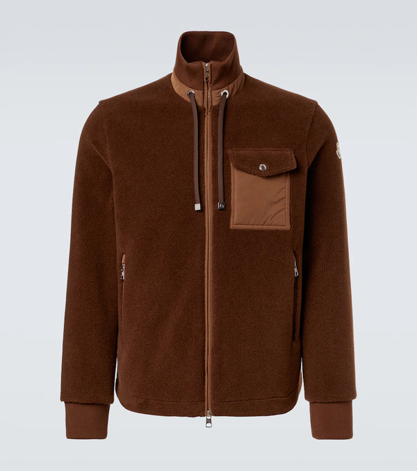  Moncler Moncler Cardigan Imbottito In Teddy 