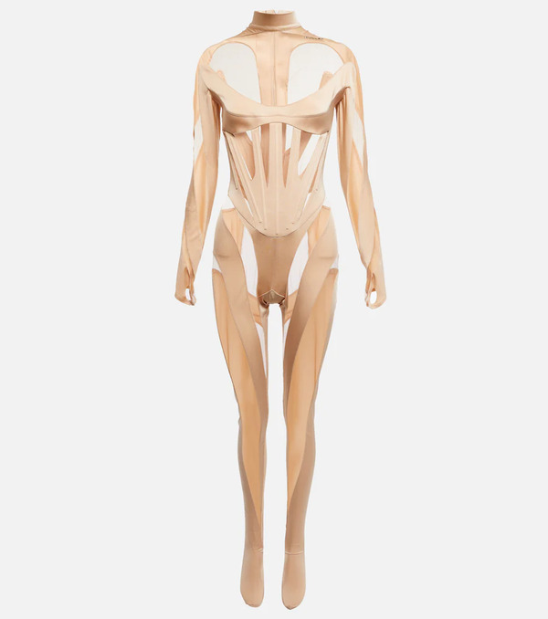  Mugler Mugler Jumpsuit Con Mesh 