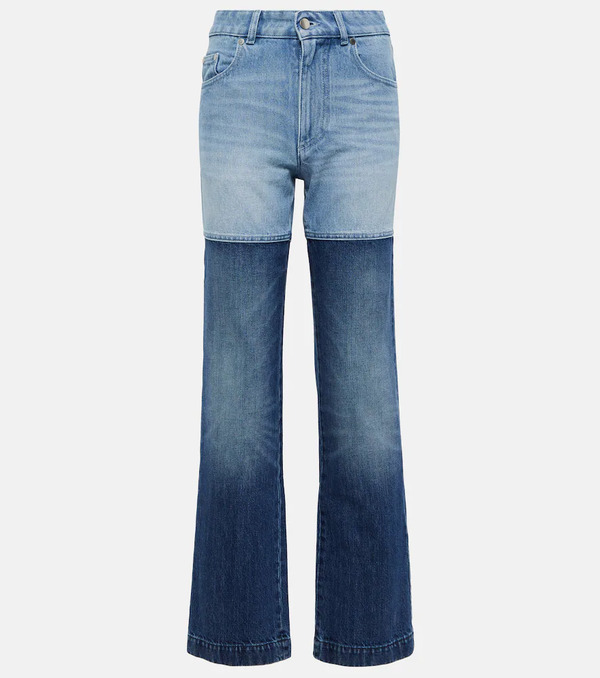  Peter Do Peter Do Jeans Regular A Vita Alta Con Patchwork 