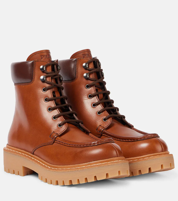  Prada Prada Anfibi In Pelle 