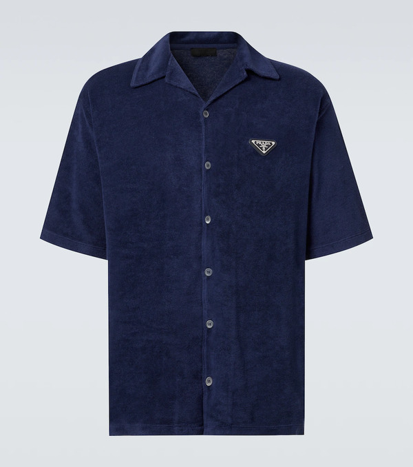  Prada Prada Camicia Bowling In Cotone 