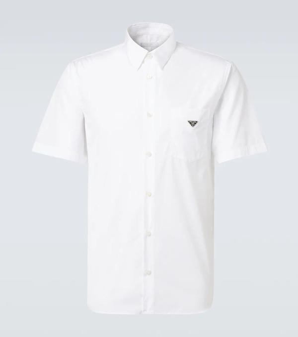  Prada Prada Camicia Bowling In Popeline Di Cotone 
