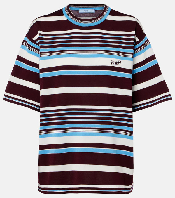  Prada Prada Camicia In Cotone A Righe 