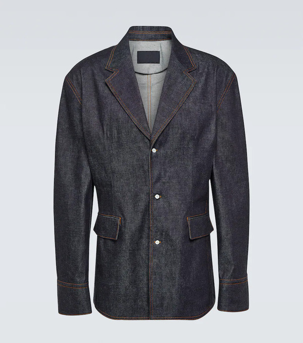  Prada Prada Giacca Monopetto Di Jeans 