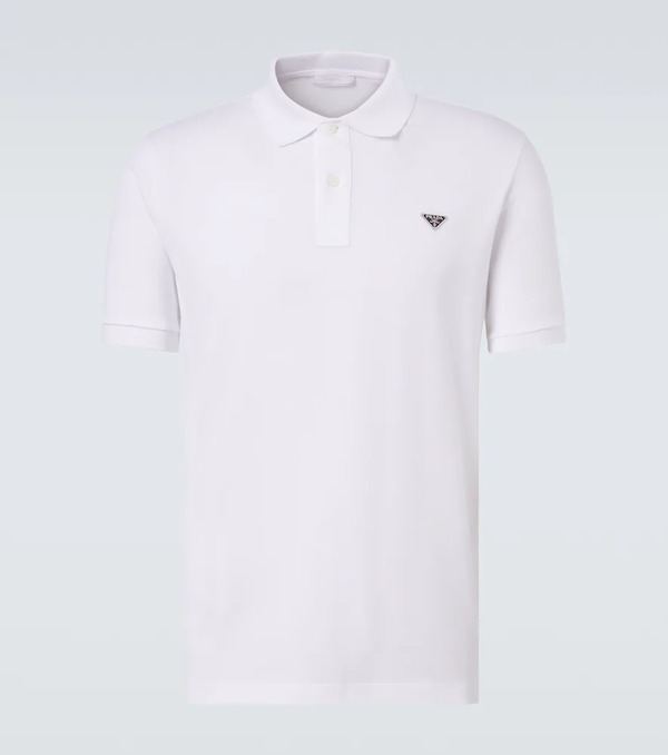  Prada Prada Polo In Cotone Con Logo 