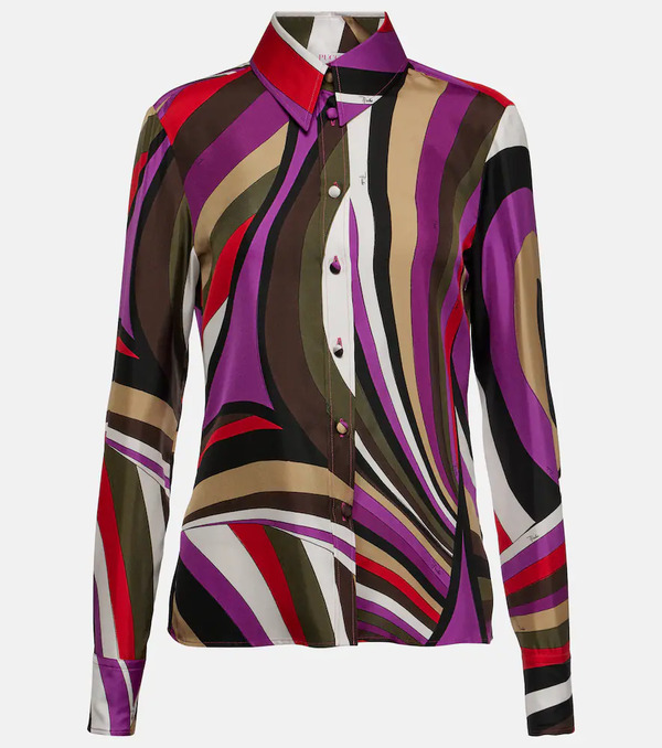  Pucci Pucci Camicia Iride In Seta 