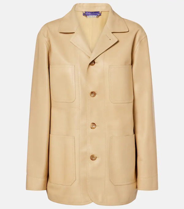  Ralph Lauren Collection Ralph Lauren Collection Giacca Adrianna In Pelle 