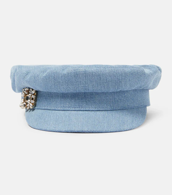  Roger Vivier Roger Vivier Coppola Broche Vivier In Denim 