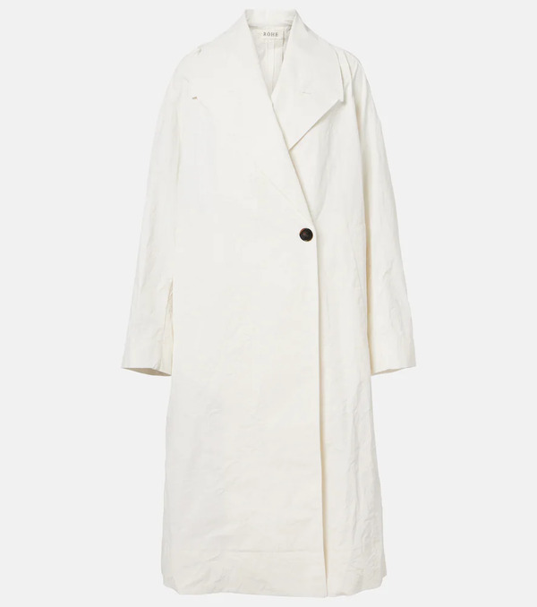  Rohe Róhe Cappotto Oversize In Cotone E Lino 