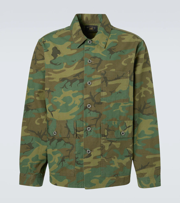  Rrl Rrl Camicia In Cotone Camouflage 