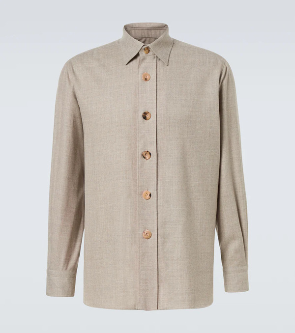  Rubinacci Rubinacci Camicia In Lana Vergine 