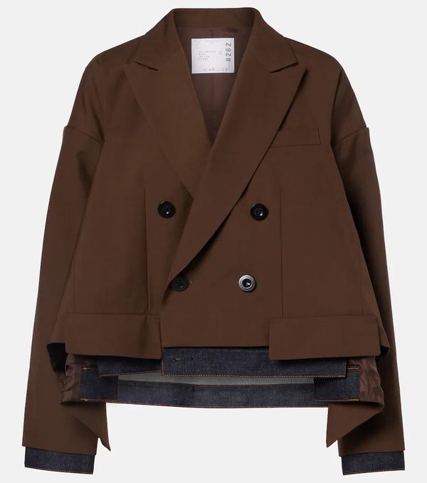  Sacai Sacai Giacca Oversized Con Denim 