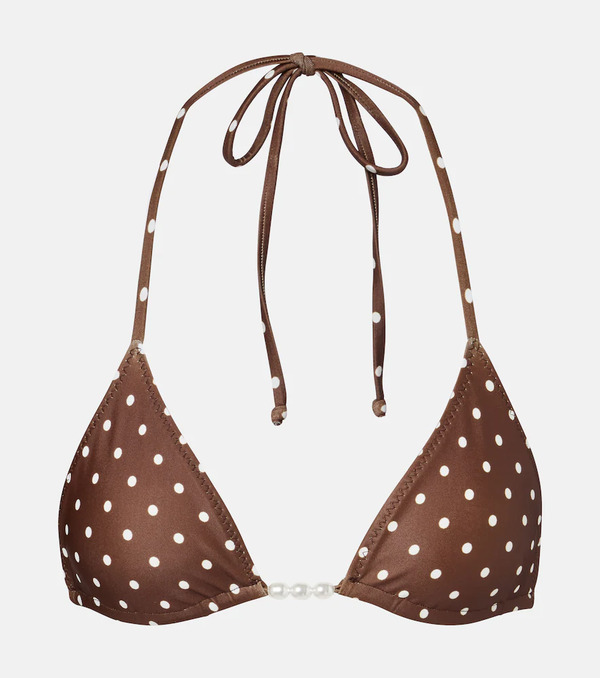  Same Same Top Bikini A Pois Con Perline 