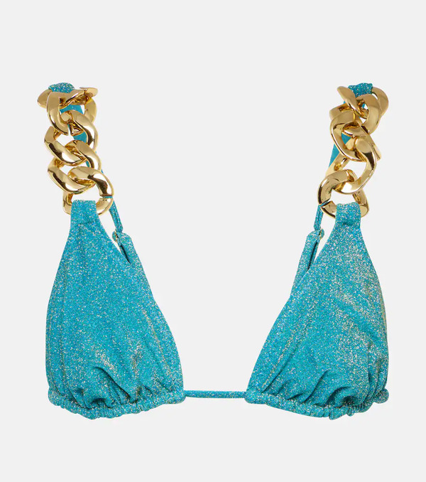  Same Same Top Bikini A Triangolo Gold Chain 