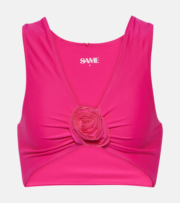  Same Same Top Bikini Rose Con Applicazioni 