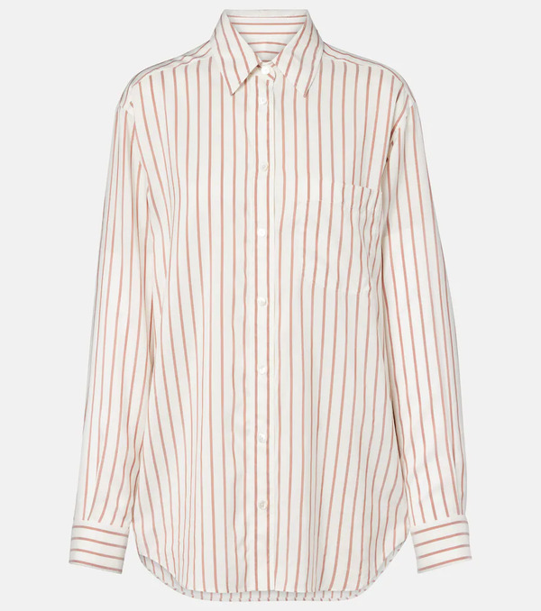  The Row The Row Camicia Gavina In Seta A Righe 