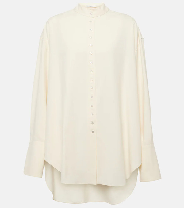  The Row The Row Camicia Oversize Grandad In Seta 