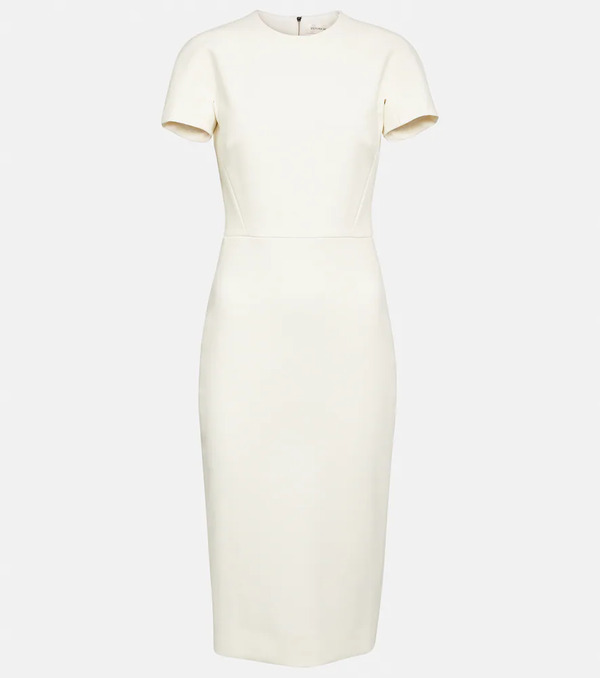  Victoria Beckham Victoria Beckham Abito Midi In Crêpe 
