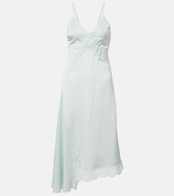  Victoria Beckham Victoria Beckham Abito Sottoveste In Jacquard Con Pizzo 