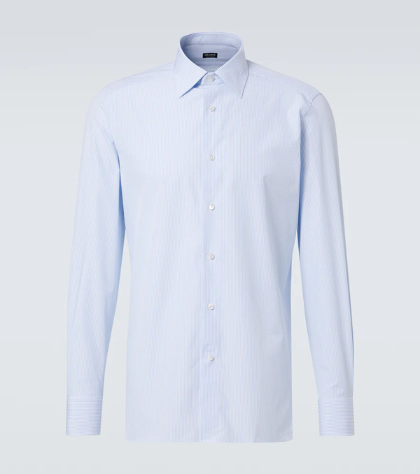  Zegna Zegna Camicia In Cotone A Righe 