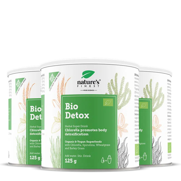  Nature's Finest Nature's Finest Bio Detox Bundle | Spirulina, Chlorella, Erba Di Grano, Orzo Biologici | Supporto Detox Quotidiano, Digestione, Vitalità | Mix Di Verd 