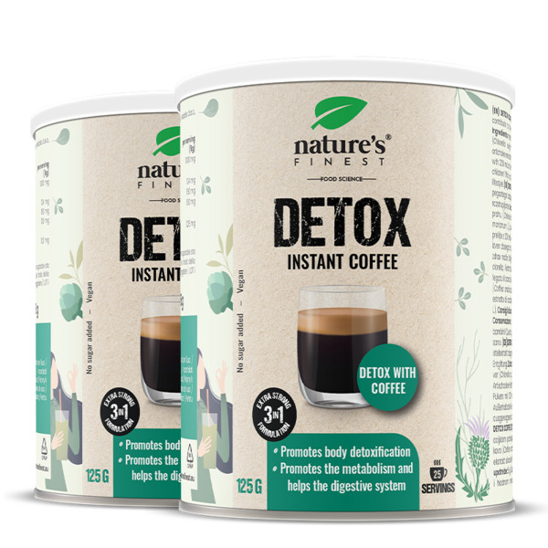  Nature's Finest Nature's Finest Detox Coffee | Clorella + Cardo Mariano + Carciofo Mix Detox | Caffè Arabica Per Supporto Del Fegato, Digestione Ed Equilibrio 