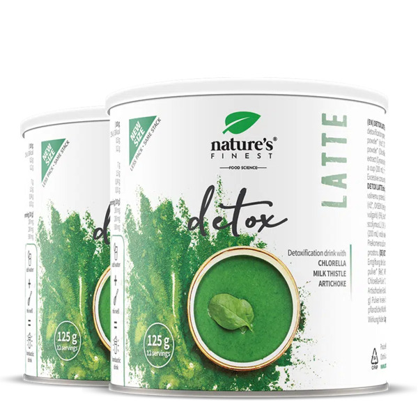  Nature's Finest Nature's Finest Detox Latte | Superfood Detox Latte Per Purificare Il Corpo | Clorella + Cardo Mariano + Carciofo Per Digestione, Gonfiore E Gestione  