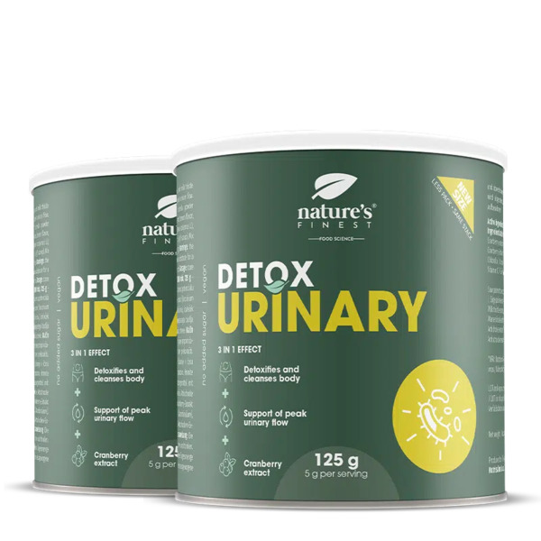 Nature's Finest Nature's Finest Detox Urinary | Mirtillo Rosso + Clorella Drink Detox | Supporto Pulizia Vie Urinarie, Fegato, Digestione E Gonfiore Ridotto 