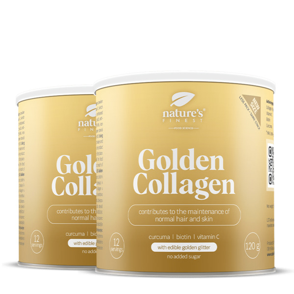  Nature's Finest Nature's Finest Golden Collagen | Integratore Al Collagene | Collagene Idrolizzato, Vitamina C, Biotina + Curcuma 