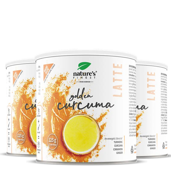  Nature's Finest Nature's Finest Golden Curcuma Latte | Golden Milk Latte Alla Curcuma | Benessere Quotidiano, Equilibrio Digestivo, Energia Naturale | Beta-glucani D’ 