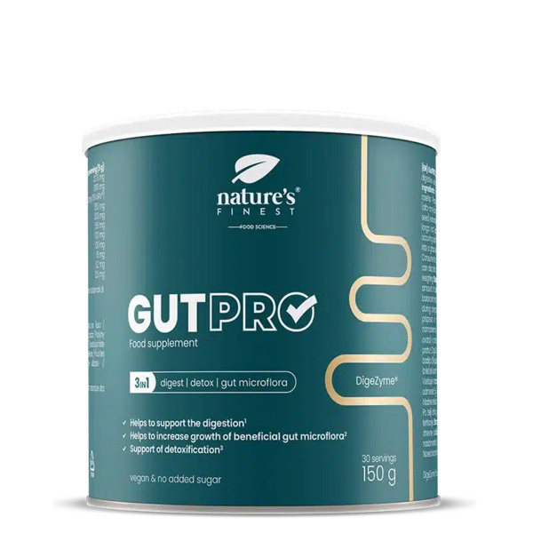 Nature's Finest Nature's Finest Gutpro | Enzimi Digestivi E Fibre | Supporto Equilibrio Intestinale, Detox E Digestione | Amilasi, Proteasi, Lipasi, Cellulasi, Lattas 