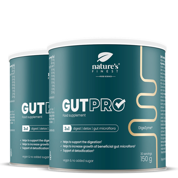  Nature's Finest Nature's Finest Gutpro | Enzimi Digestivi E Fibre | Supporto Equilibrio Intestinale, Detox E Digestione | Amilasi, Proteasi, Lipasi, Cellulasi, Lattas 