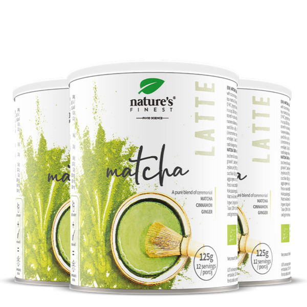  Nature's Finest Matcha Chai Latte | Ricco Di Clorofilla | Matcha, Cannella, Zenzero | Alternativa Naturale Al Caffè | Antiossidanti | Più Energia 