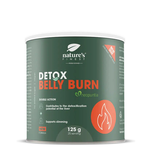  Nature's Finest Nature’s Finest Detox Belly Burn | Neopuntia Fico D’india Con Cardo Mariano, Carciofo E Clorella | Drink Detox Per Rimodellare L’addome E Supporto Sne 