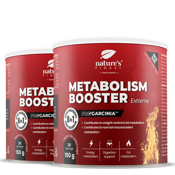  Nature's Finest Nature’s Finest Metabolism Booster | Integratore Per Metabolismo E Controllo Appetito | Garcinia Hca, Gymnema, Guaranà + L‑carnitina 