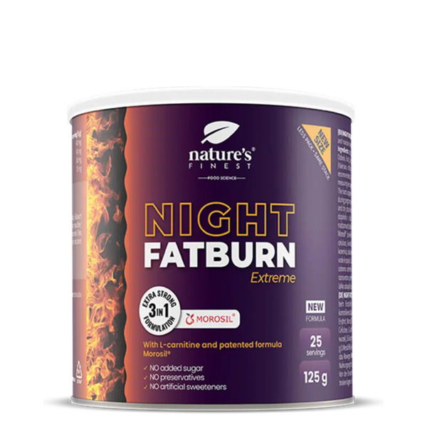  Nature's Finest Nature's Finest Night Fatburn Extreme | Morosil Arancia Rossa + L-carnitina + Radice Di Valeriana | Bevanda Serale Per Definizione Corporea E Sonno Se 