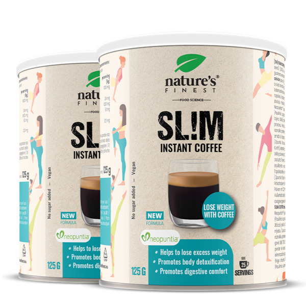  Nature's Finest Slim Coffee | Caffè Dimagrante | Controllo Dell'appetito | Neopuntia | Elimina Grassi E Zuccheri | Arabica Premium 