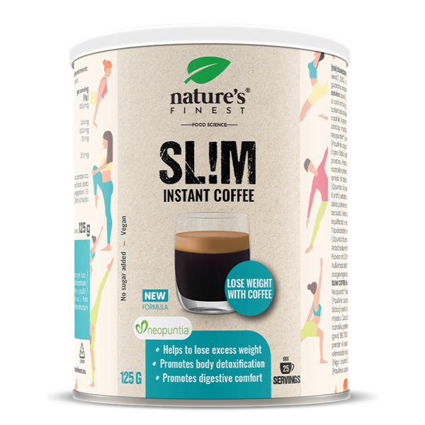  Nature's Finest Nature's Finest Slim Coffee | Neopuntia Fico D’india + Guaranà + Carciofo | Caffè Arabica Slim Per Controllo Dell’appetito E Leggerezza Quotidiana 