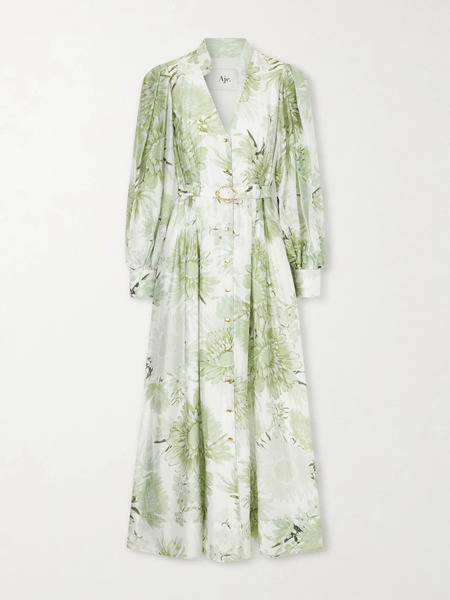  Aje Aje - Reflector Organza Maxi Dress - Green 