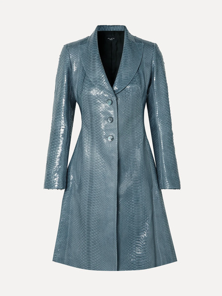  Alaïa Alaïa - Python Coat - Blue 